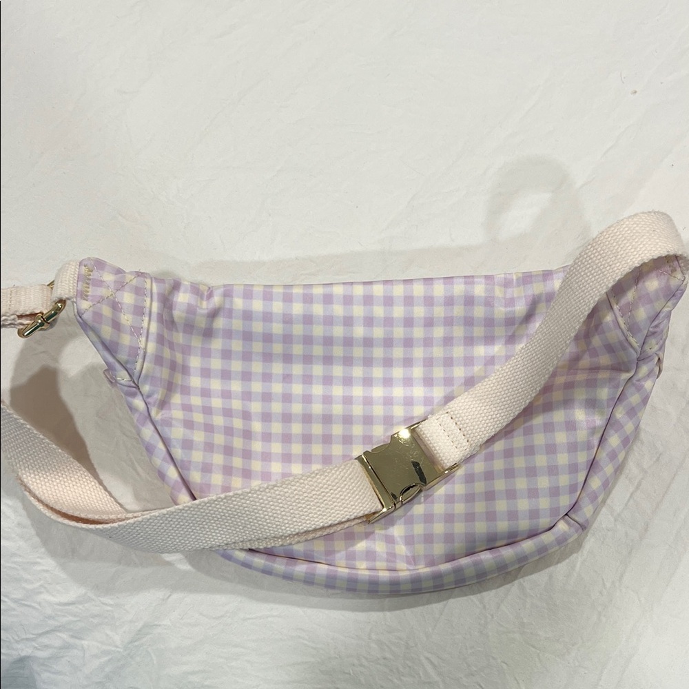 Stoney Clover Lane Lilac Gingham Crossbody Belt Bag with Snow White Patch - Picture 3 of 9